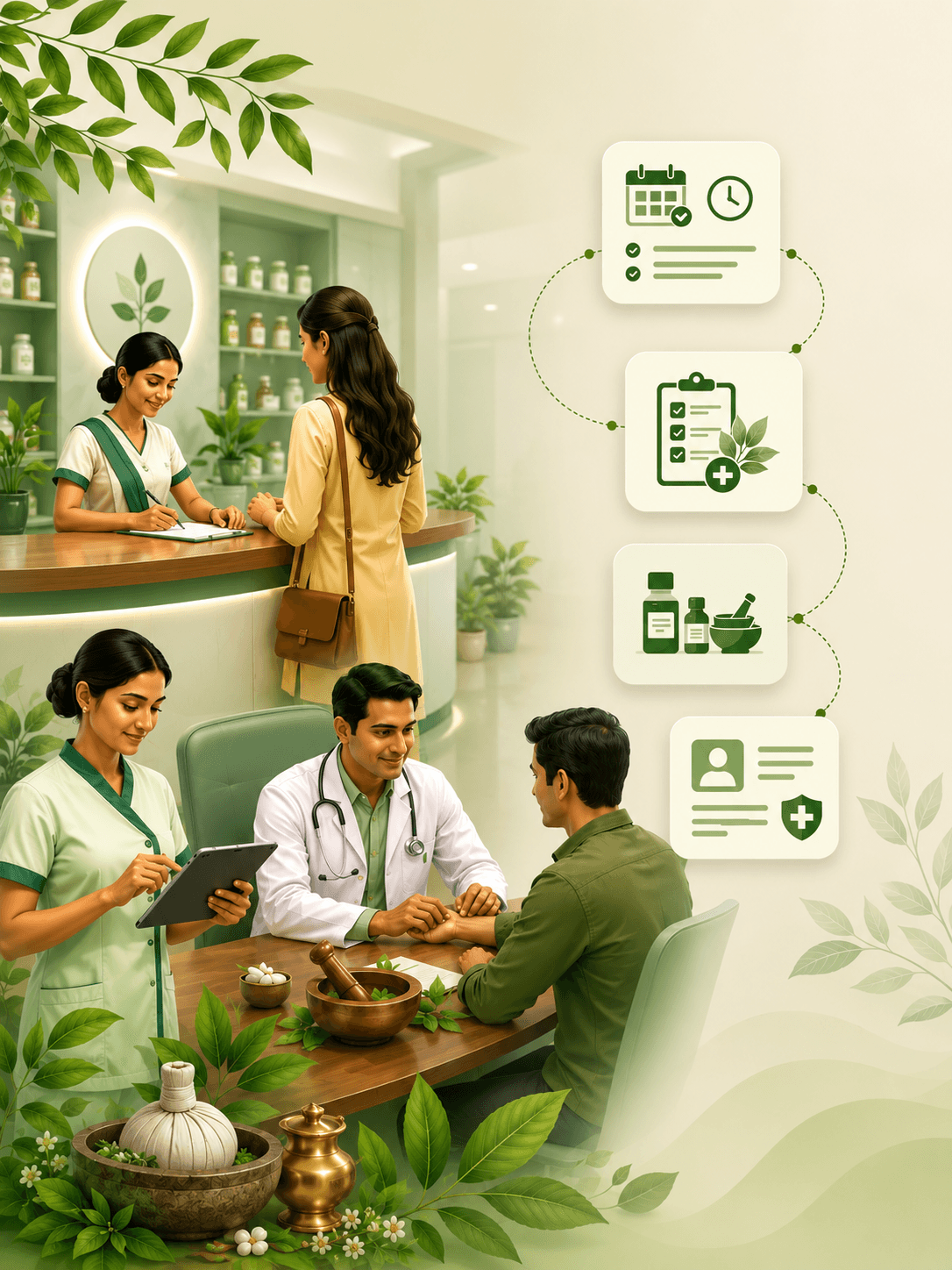 Hospital team using Praanavaidya HMS